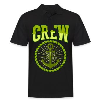 SAIL CREW gift sailors for sailing team SAILING - Men's Polo Shirt - black - Front - Kai (181cm)