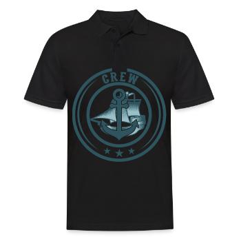 SAIL CREW gift sailors for sailing team SAILING - Men's Polo Shirt - black - Front - Kai (181cm)