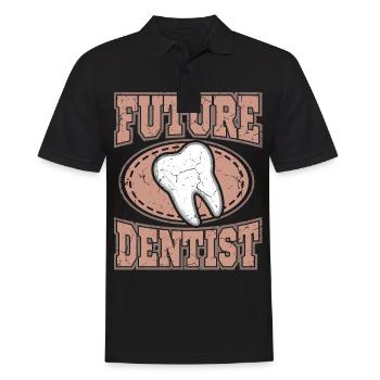 DENTIST DENTAL STUDENT GIFT - Men's Polo Shirt - black - Front - Kai (181cm)