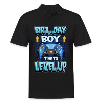 Anniversaire de joueur disant cadeau de jeu - Polo Homme - noir - Devant - Kai (181cm)