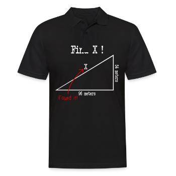 Math math meme Find X Found It pythagoras - Men's Polo Shirt - black - Front - Kai (181cm)