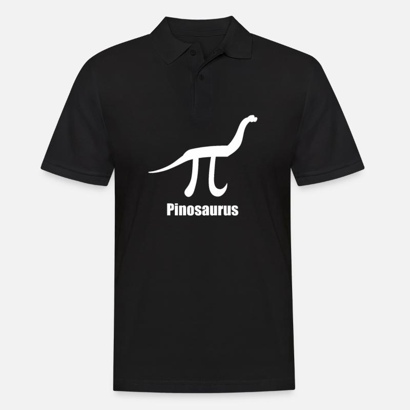 Math Maths Joke Math Teacher Pinosaurus - Men's Polo Shirt - black