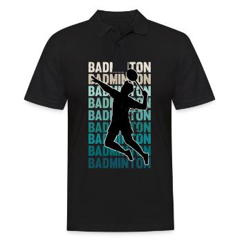 Cadeau de passe-temps de sport de raquette de volant de badminton - Polo Homme - noir - Devant - Kai (181cm)