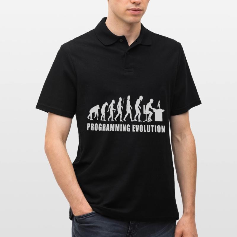 évolution de la programmation bogues de codage de code informatique Polo Homme