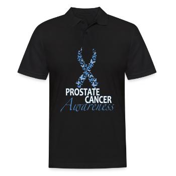 Prostate cancer gift in support of cancer - Men's Polo Shirt - black - Front - Kai (181cm)