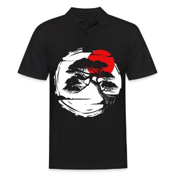 Bonsai Tree Bonsai Tree Gardener Japan Growth - Men's Polo Shirt - black - Front - Kai (181cm)