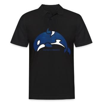 Épaulard protection des espèces protection de la nature protection des animaux - Polo Homme - noir - Devant - Kai (181cm)