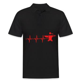 Blacksmith anvil - Men's Polo Shirt - black - Front - Kai (181cm)
