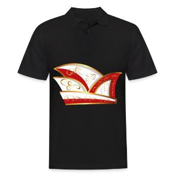 Casquette de comité ROUGE Carnaval cadeau costume de groupe - Polo Homme - noir - Devant - Kai (181cm)