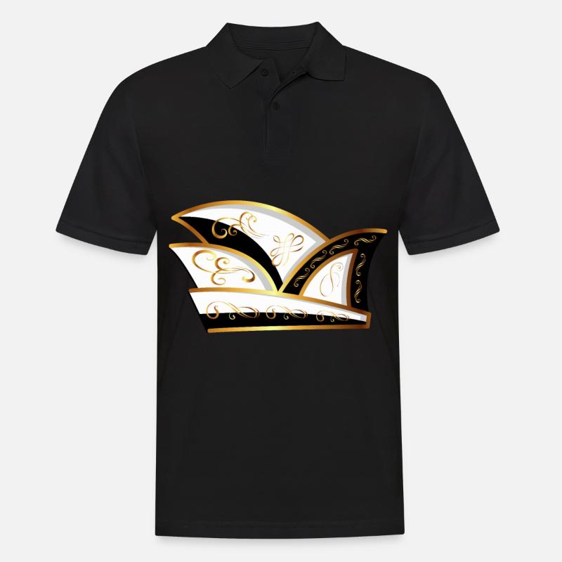 Komiteemütze SCHWARZ Karneval Geschenk - Männer Poloshirt - Schwarz