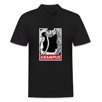 Krampus Occult Germanic Christmas Demon Horror - Men's Polo Shirt - black - Front - Kai (181cm)