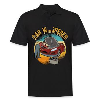 KFZ Auto Mechaniker Beruf Lustig Spruch Geschenk - Männer Poloshirt - Schwarz - Vorne - Kai (181cm)