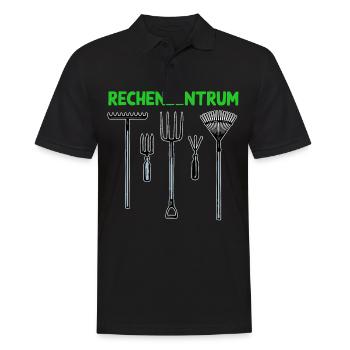 Rechenzentrum Garten Rechen Geschenk Für - Männer Poloshirt - Schwarz - Vorne - Kai (181cm)