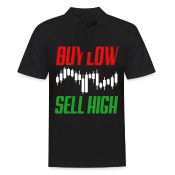 Monnaie boursière Wall Street Trader Forex - Polo Homme - noir - Devant - Kai (181cm)