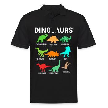 Dinosaures - Polo Homme - noir - Devant - Kai (181cm)