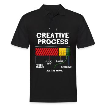 Graphic Designer Graphic Designer Artist - Men's Polo Shirt - black - Front - Kai (181cm)