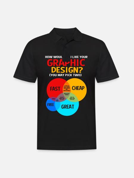 Designer Graphic Designer Graphic Designer Artist - Men's Polo Shirt - black