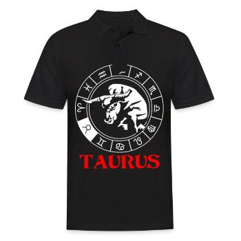 Taureau Signe du zodiaque - Polo Homme - noir - Devant - Kai (181cm)