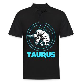 Signes du zodiaque Taureau - Polo Homme - noir - Devant - Kai (181cm)