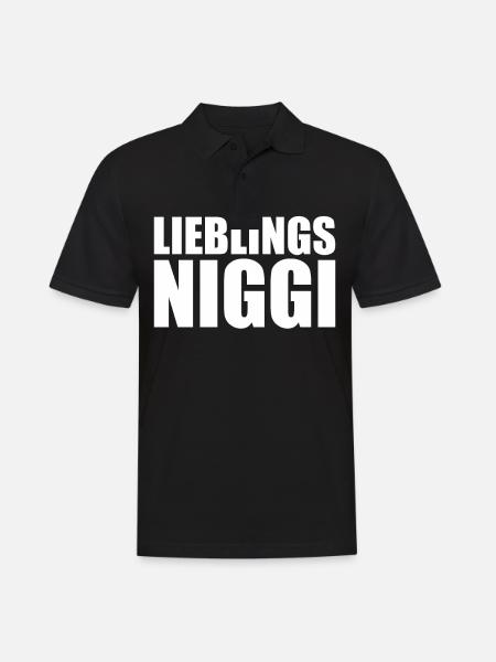 Lieblings Niggi Ossi Osten Ostdeutsch Dialekt Ossi - Männer Poloshirt - Schwarz