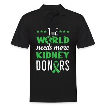 Organ transplantation design for a - Men's Polo Shirt - black - Front - Kai (181cm)