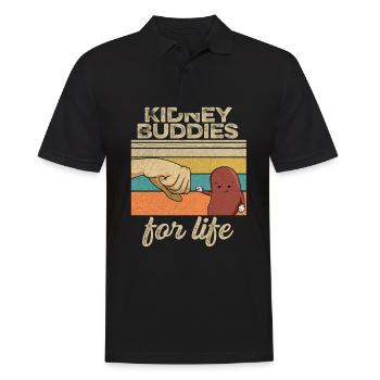 Kidney design for a kidney donor - Men's Polo Shirt - black - Front - Kai (181cm)