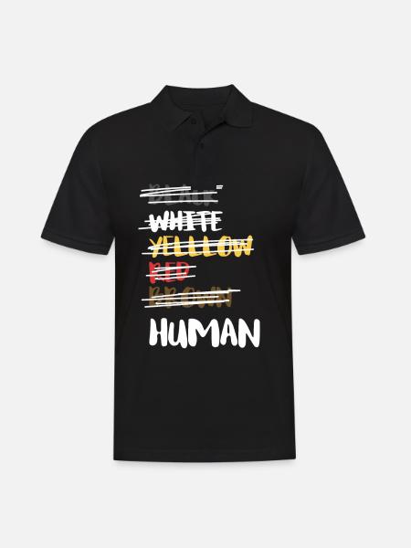 Anti Racism Protest Antirassismus - Anti Rassismus - Männer Poloshirt - Schwarz