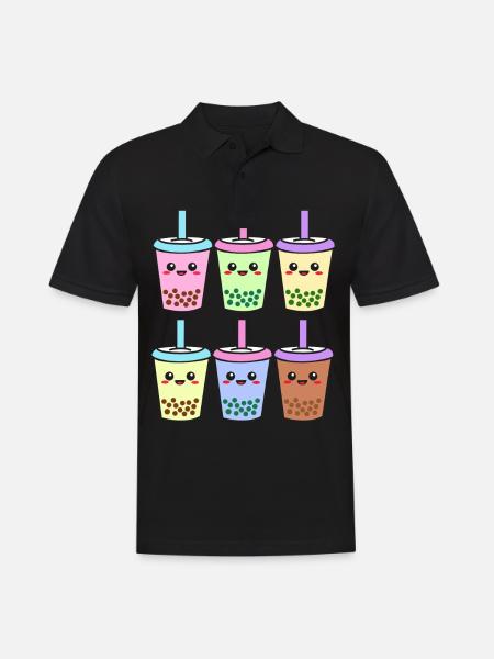Bubble Tee Boba Tea - Men's Polo Shirt - black