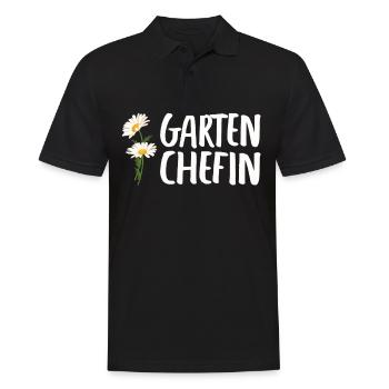 Garten Chefin Garten Gärtner Hobbygärtner Garten - Männer Poloshirt - Schwarz - Vorne - Kai (181cm)