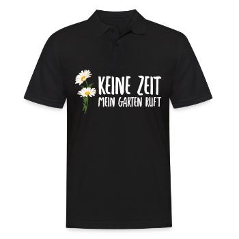 Keine Zeit mein Garten ruft Garten Gärtner - Männer Poloshirt - Schwarz - Vorne - Kai (181cm)