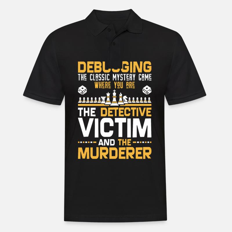 Programmierer Entwickler - Code Nerd Debug - Männer Poloshirt - Schwarz