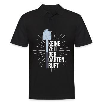 Keine Zeit Der Garten Ruft - Landschaftsgärtner - Männer Poloshirt - Schwarz - Vorne - Kai (181cm)