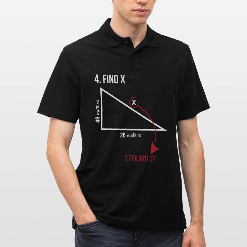 math, math, math teacher, sentence, triangle Men's Polo Shirt