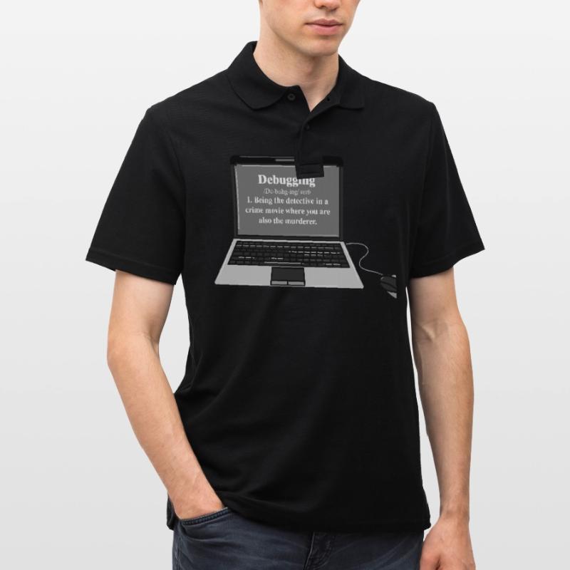 Lustiges Computer Debugging Programmierer Design Männer Poloshirt