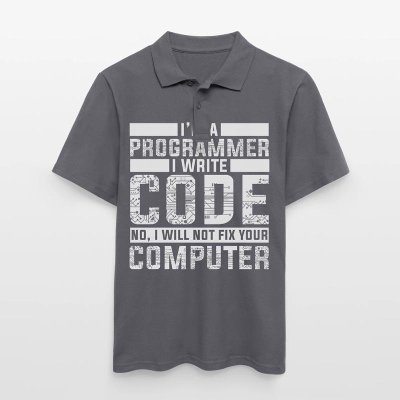 Programmer Developer - Code Nerd Geek Men's Polo Shirt