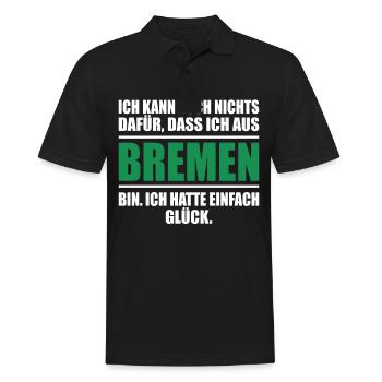 Bremen Bremer Bremerin Bundesland lustiges Bremen - Männer Poloshirt - Schwarz - Vorne - Kai (181cm)