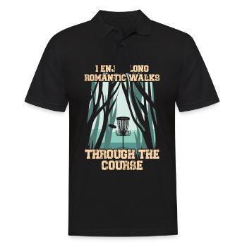 Disc Golf Design for a Discgolf Professional - Men's Polo Shirt - black - Front - Kai (181cm)