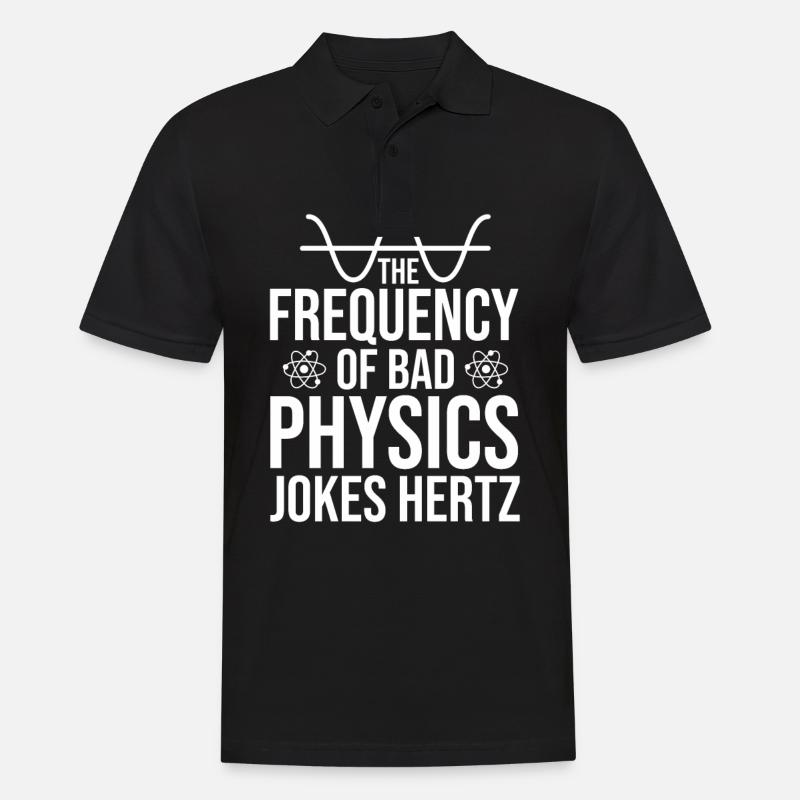 Physik Physiker - Männer Poloshirt - Schwarz