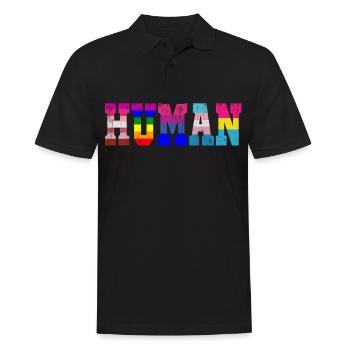 LGBT Homme Flag LGBT Pride Gay Pride Month LGBTQ - Polo Homme - noir - Devant - Kai (181cm)