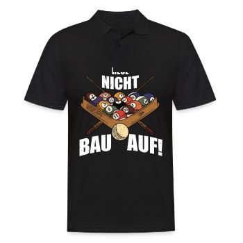 Heul Nicht Bau Auf! | Snooker - Männer Poloshirt - Schwarz - Vorne - Kai (181cm)