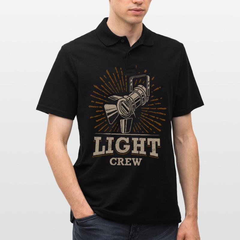 Lighting technology LIGHT CREW lighting technicians Men's Polo Shirt