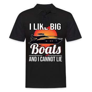 Boat Boat Owner Yacht Motorboat Motor Yacht - Men's Polo Shirt - black - Front - Kai (181cm)