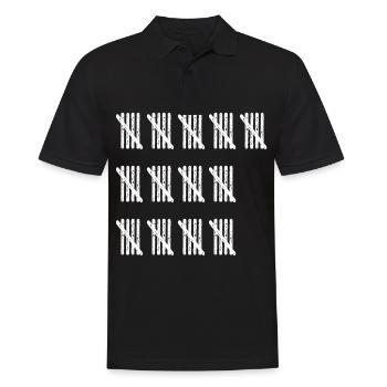STRICHLISTE 65 Geburtstag Opa Lustig - Männer Poloshirt - Schwarz - Vorne - Kai (181cm)
