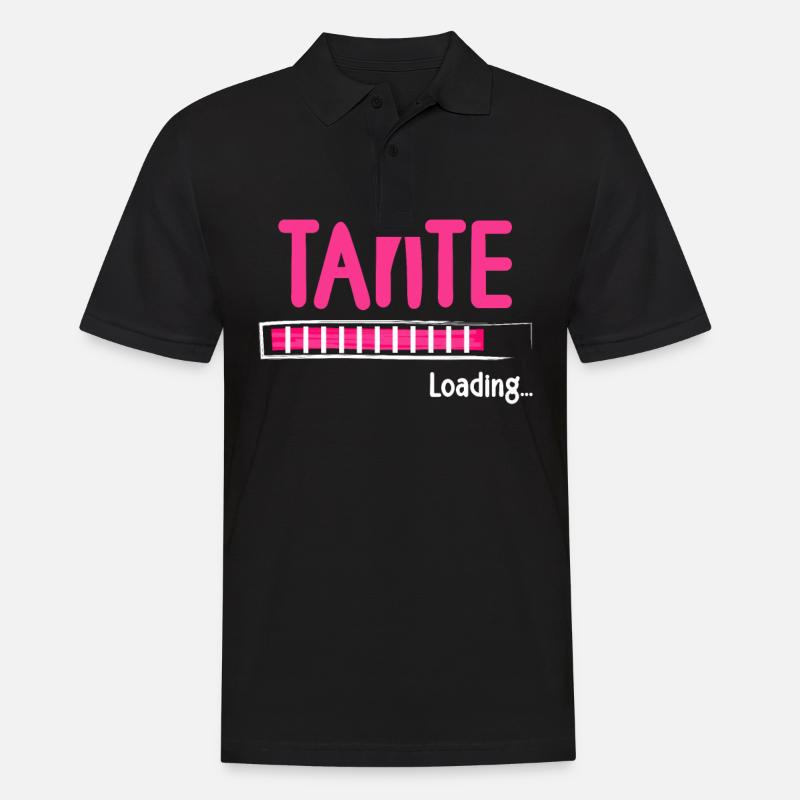 Tante Loading - Tante Loading - Männer Poloshirt - Schwarz