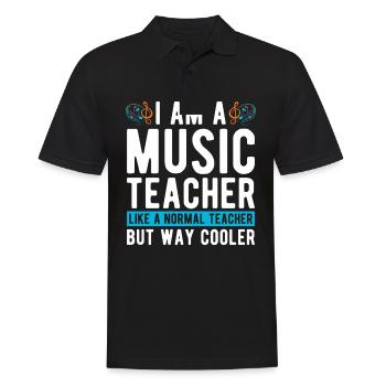 Professeurs de musique Professeurs de musique - Polo Homme - noir - Devant - Kai (181cm)