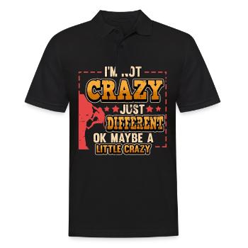 Lustig Klettern Berg Sport Spruch Geek Geschenk - Männer Poloshirt - Schwarz - Vorne - Kai (181cm)