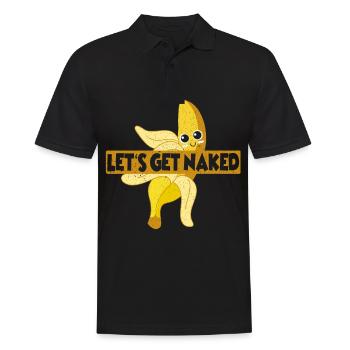 banana - Men's Polo Shirt - black - Front - Kai (181cm)