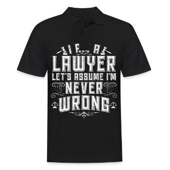 Avocat juriste avocat avocat - Polo Homme - noir - Devant - Kai (181cm)