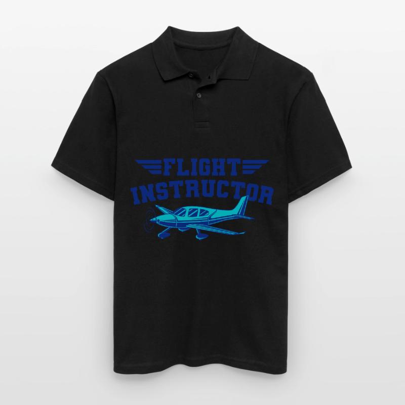 Flight Instructor Flight Instructor Pilot Instructor Men's Polo Shirt