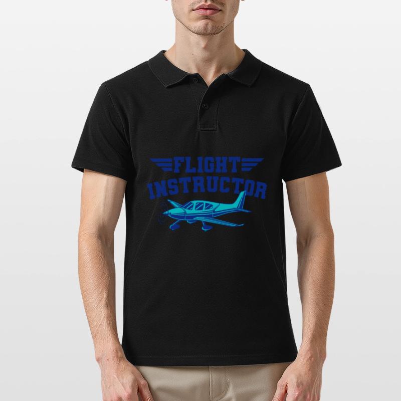 Flight Instructor Flight Instructor Pilot Instructor Men's Polo Shirt